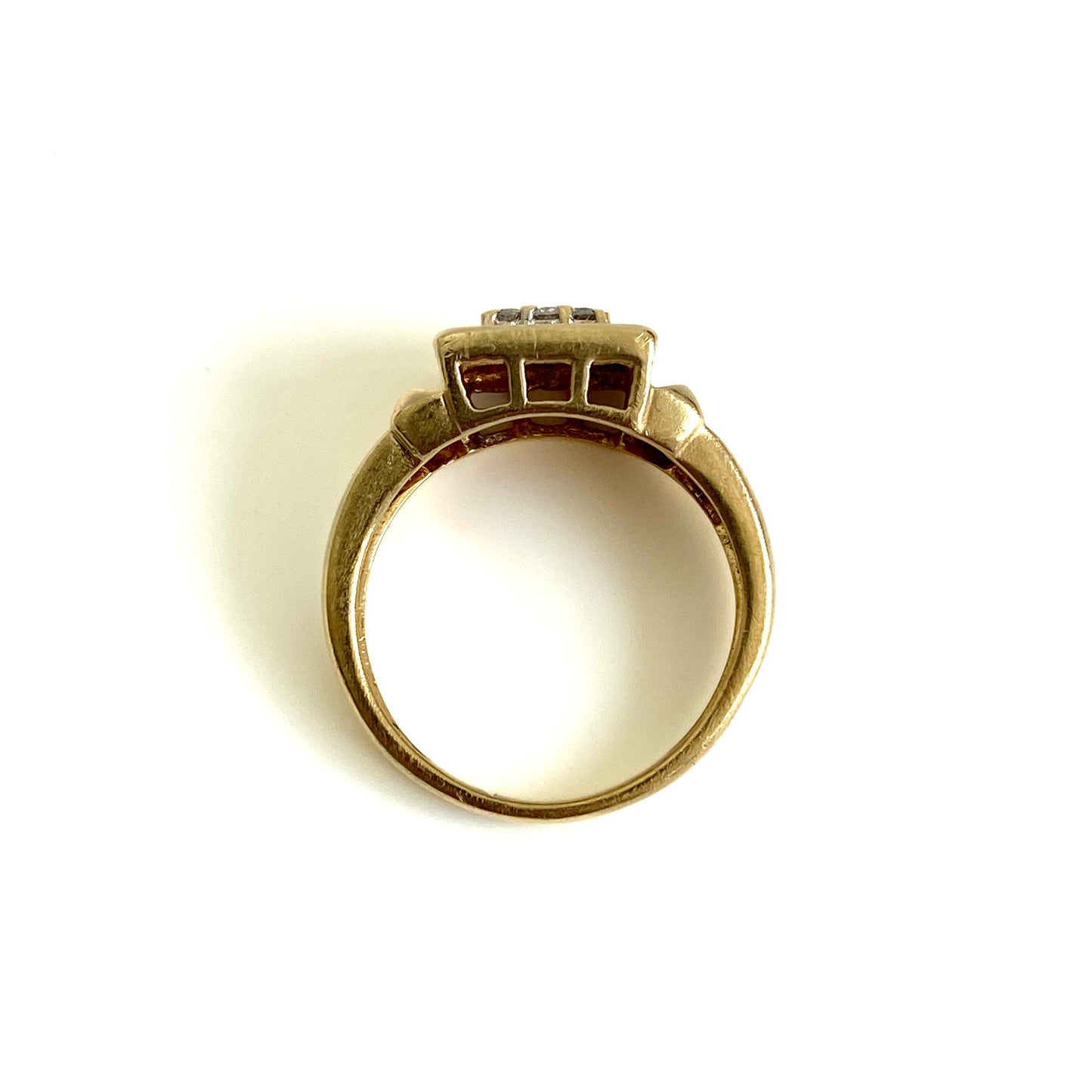 18ct Gold & Diamond Signet Ring  |  Size UK L