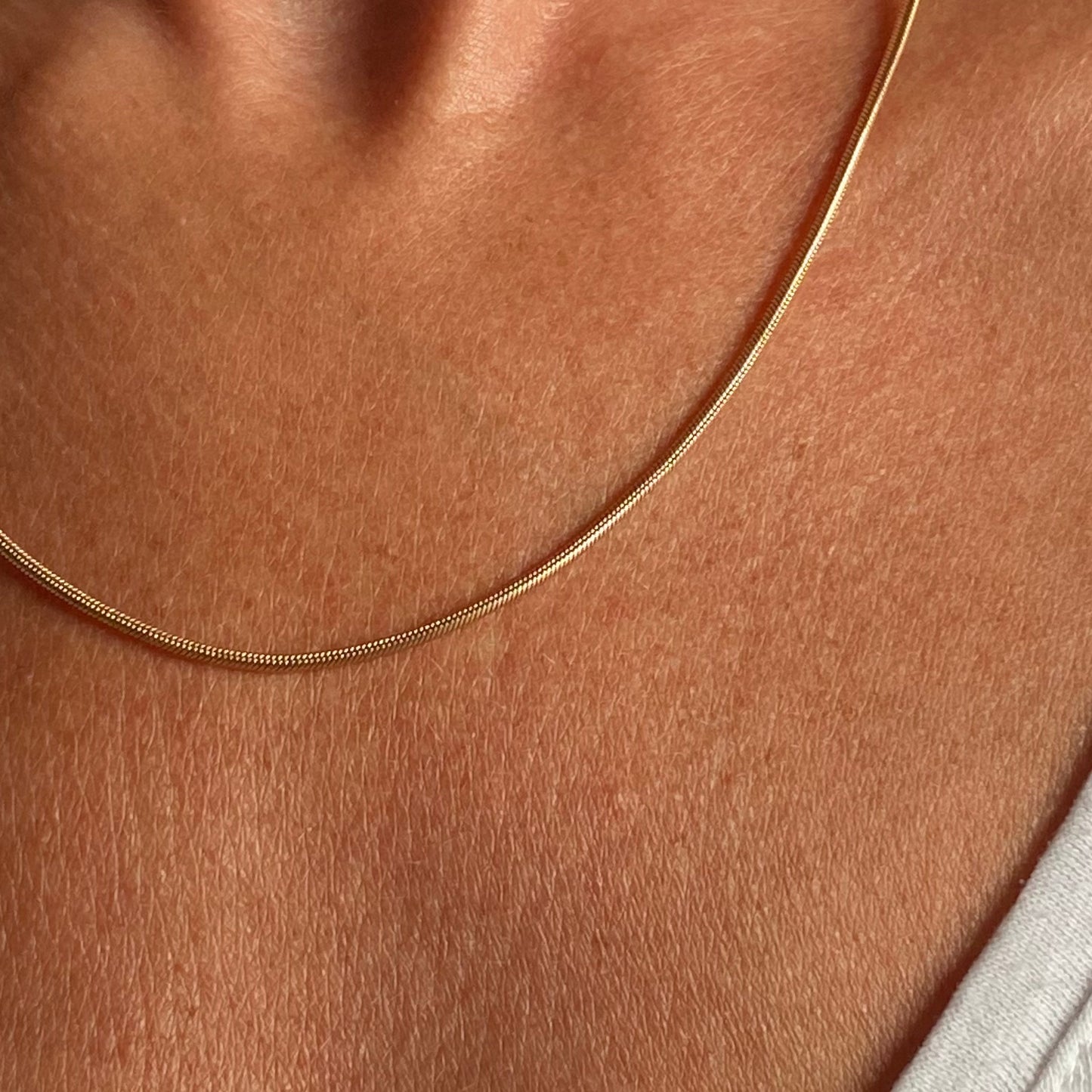 9ct Gold Snake Chain  |  18.5"  |  1mm