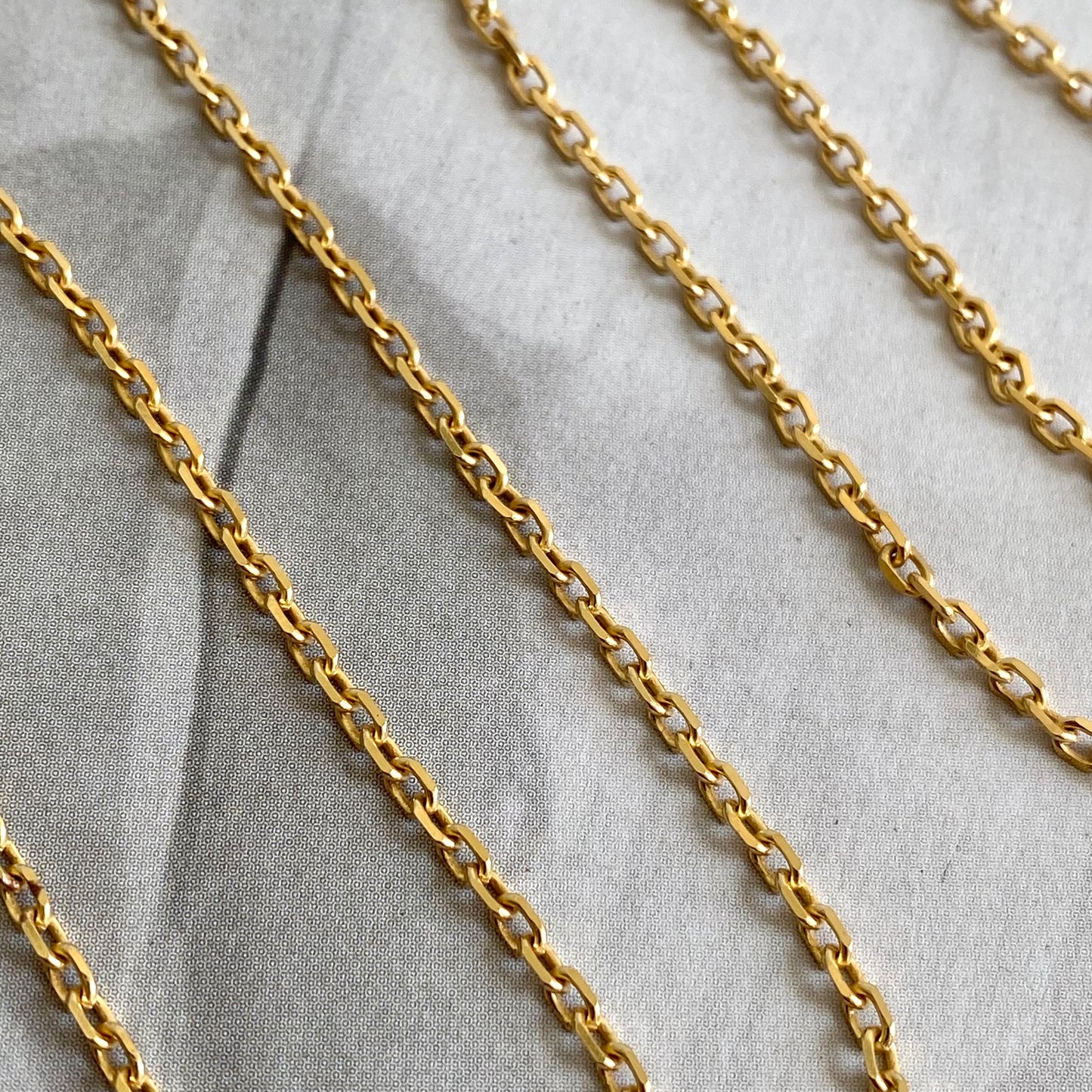 9ct Gold Biker Link Chain  |  20"  |  2mm