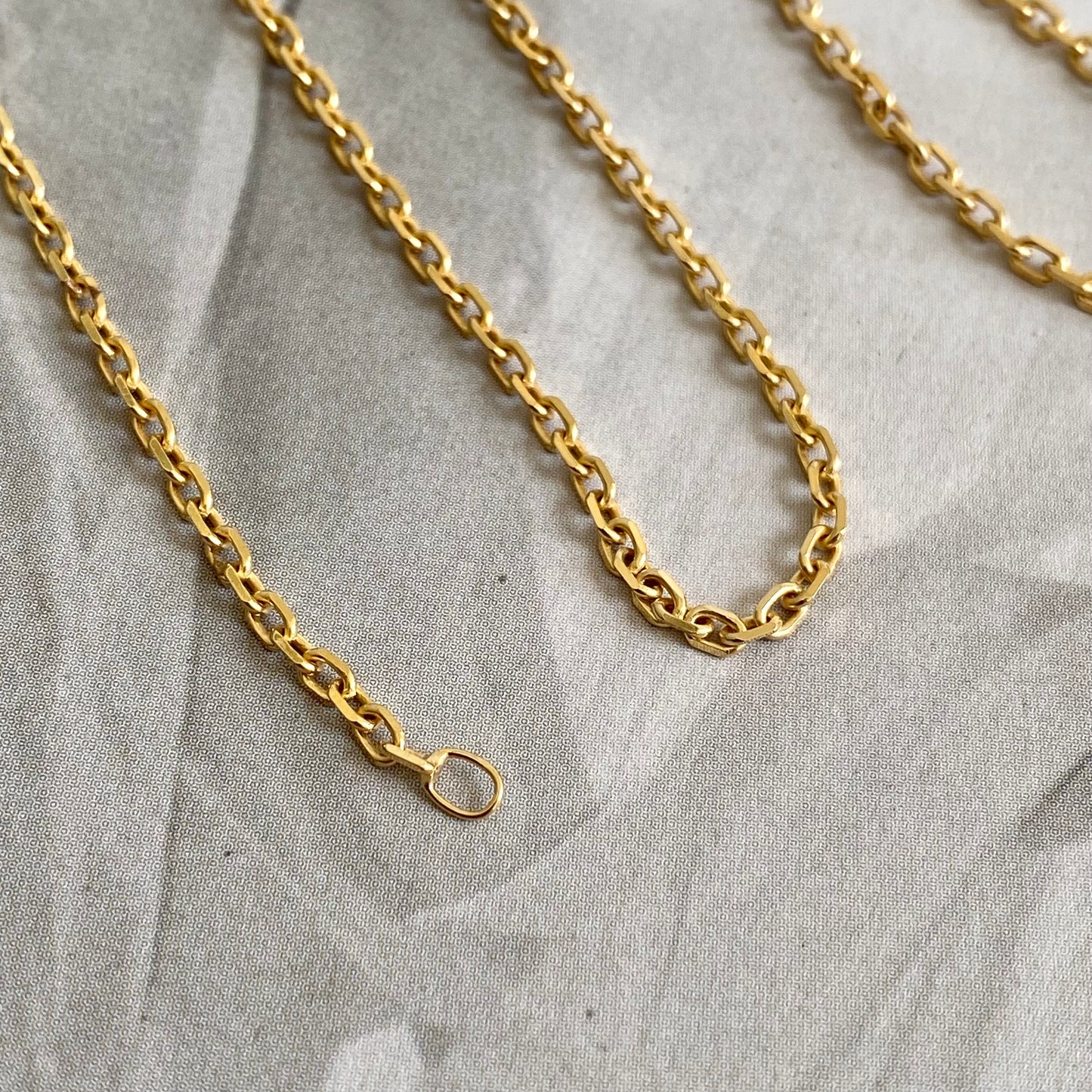 9ct Gold Biker Link Chain  |  20"  |  2mm