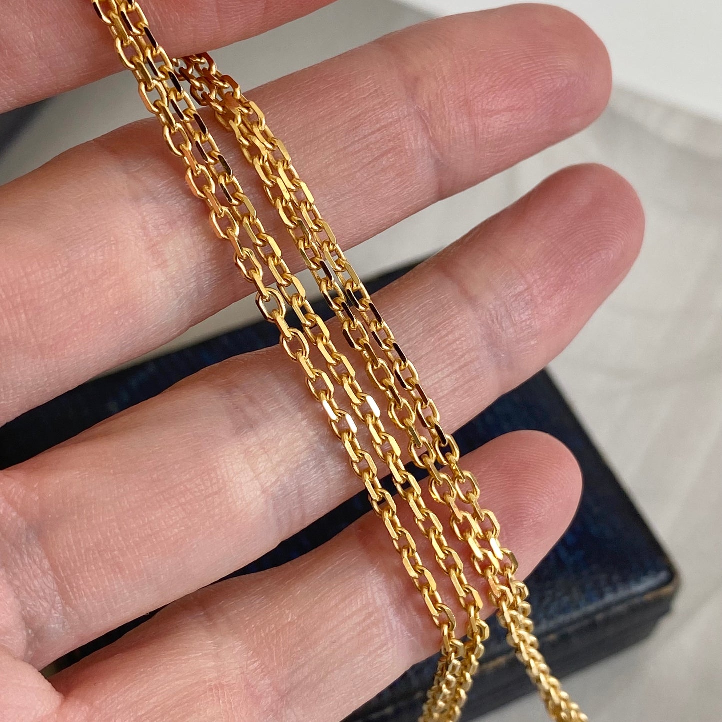 9ct Gold Biker Link Chain  |  20"  |  2mm