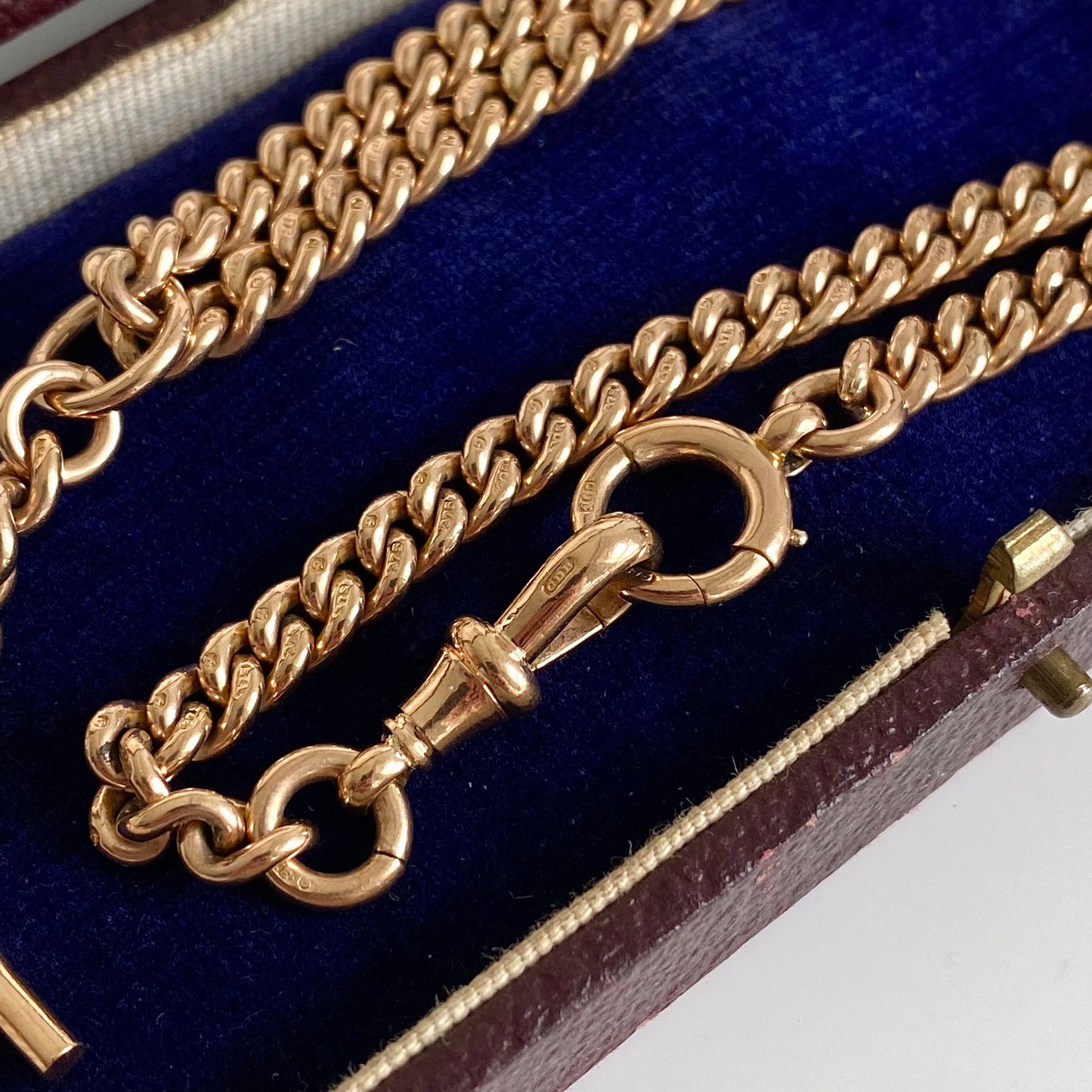 9ct Gold Antique Albert Watch Chain  |  14.8"  |  5mm