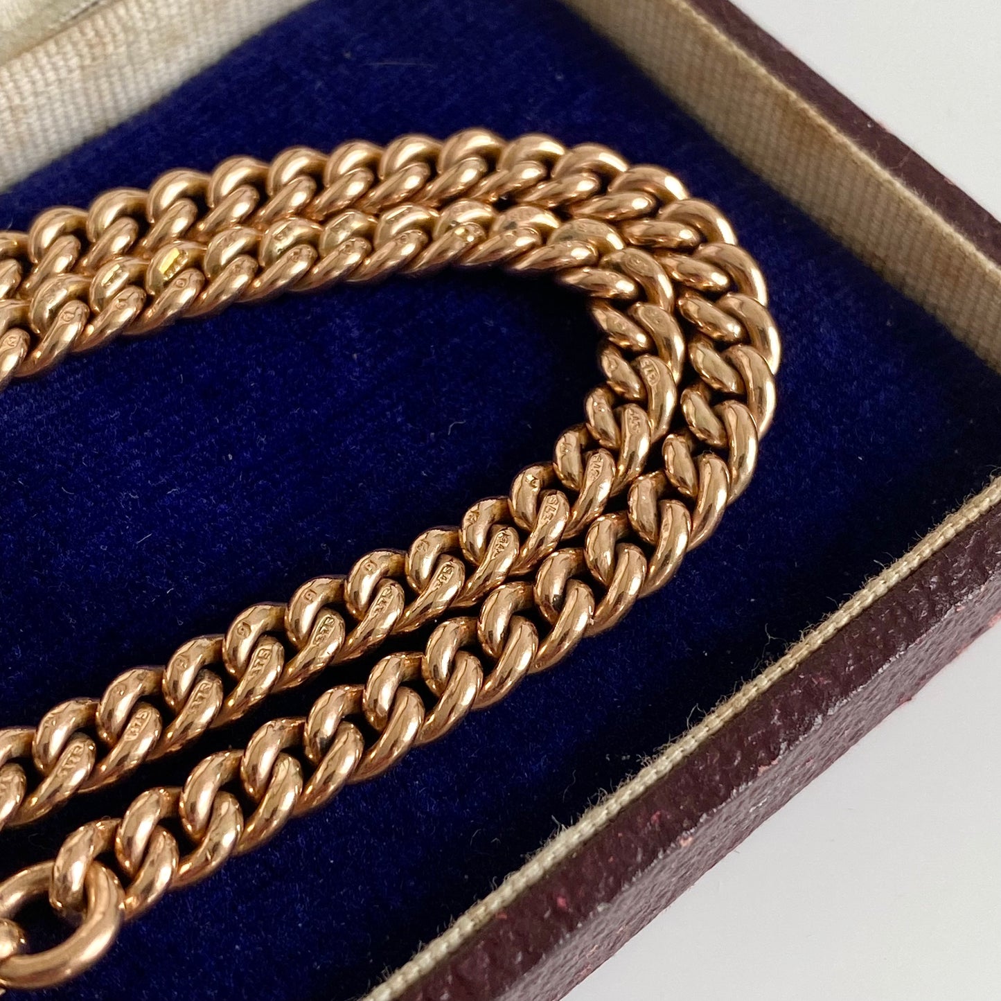 9ct Gold Antique Albert Watch Chain  |  14.8"  |  5mm