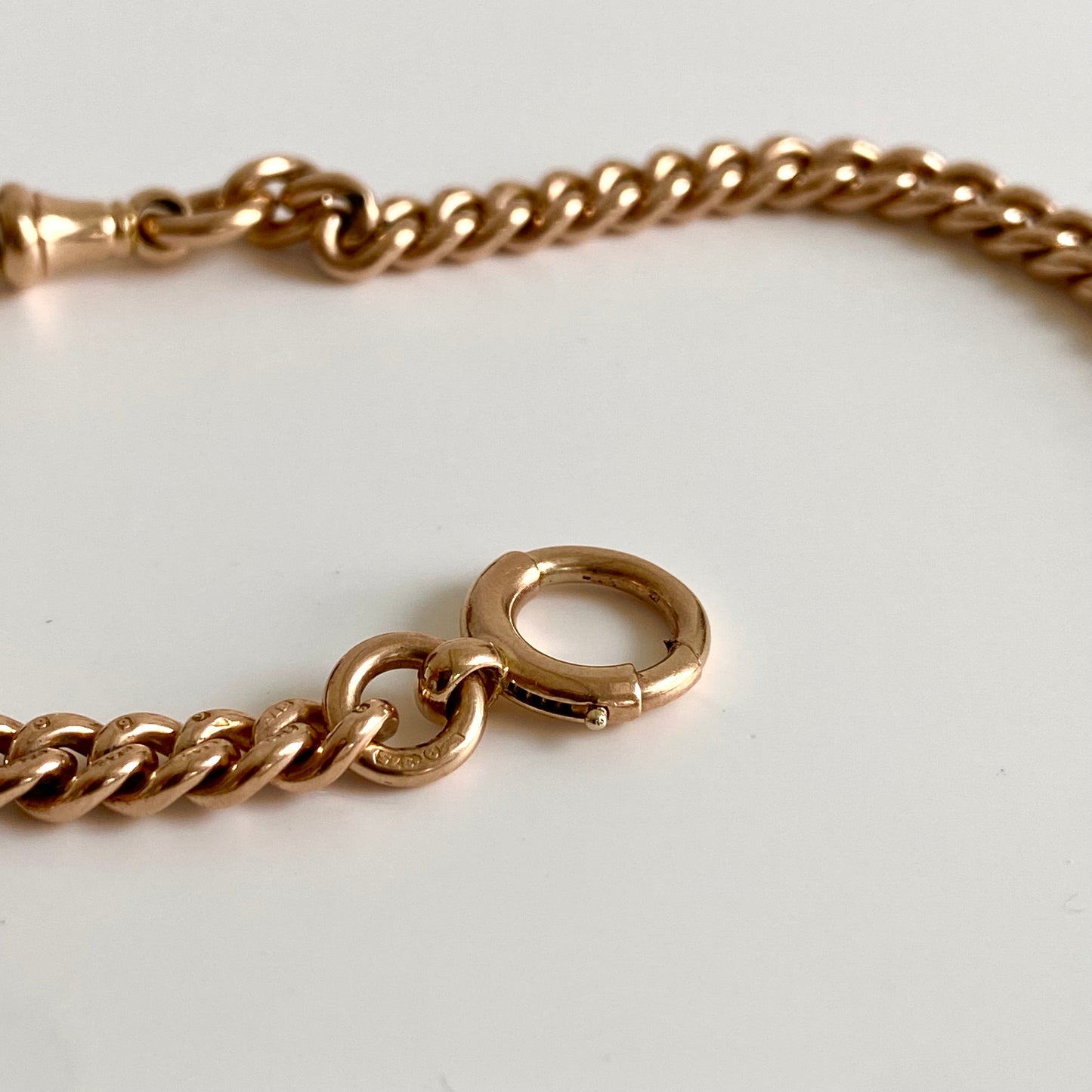 9ct Gold Antique Albert Watch Chain  |  14.8"  |  5mm