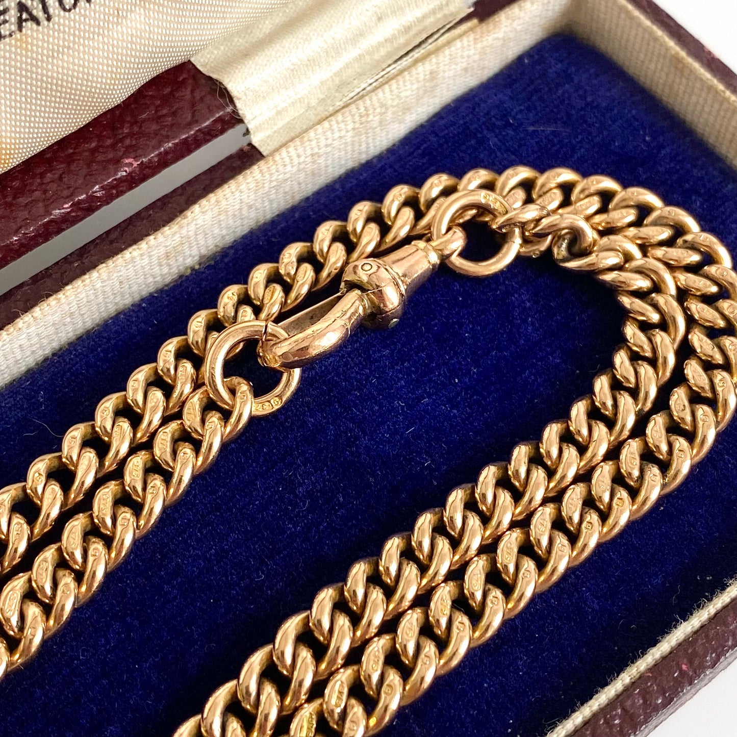 9ct Gold Antique Albert Watch Chain | 13.6" | 5.5mm