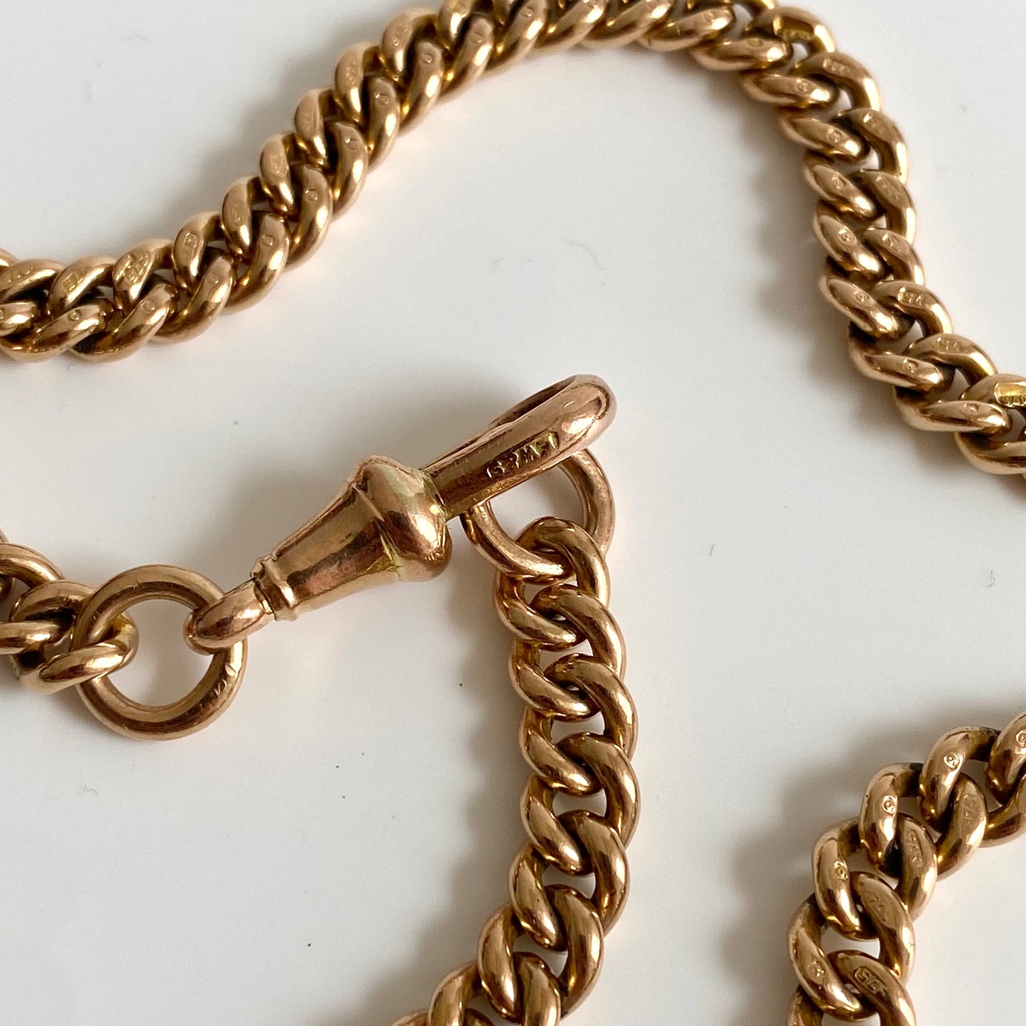 9ct Gold Antique Albert Watch Chain | 13.6" | 5.5mm