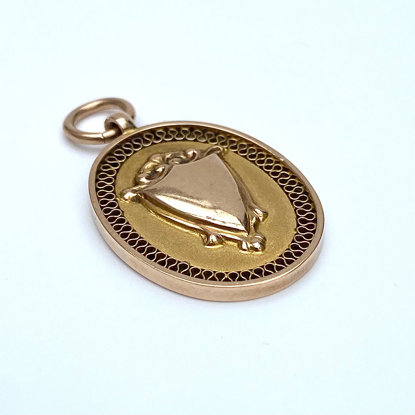 Stunning Antique 9ct Gold Fob Medallion  |  Chester 1924