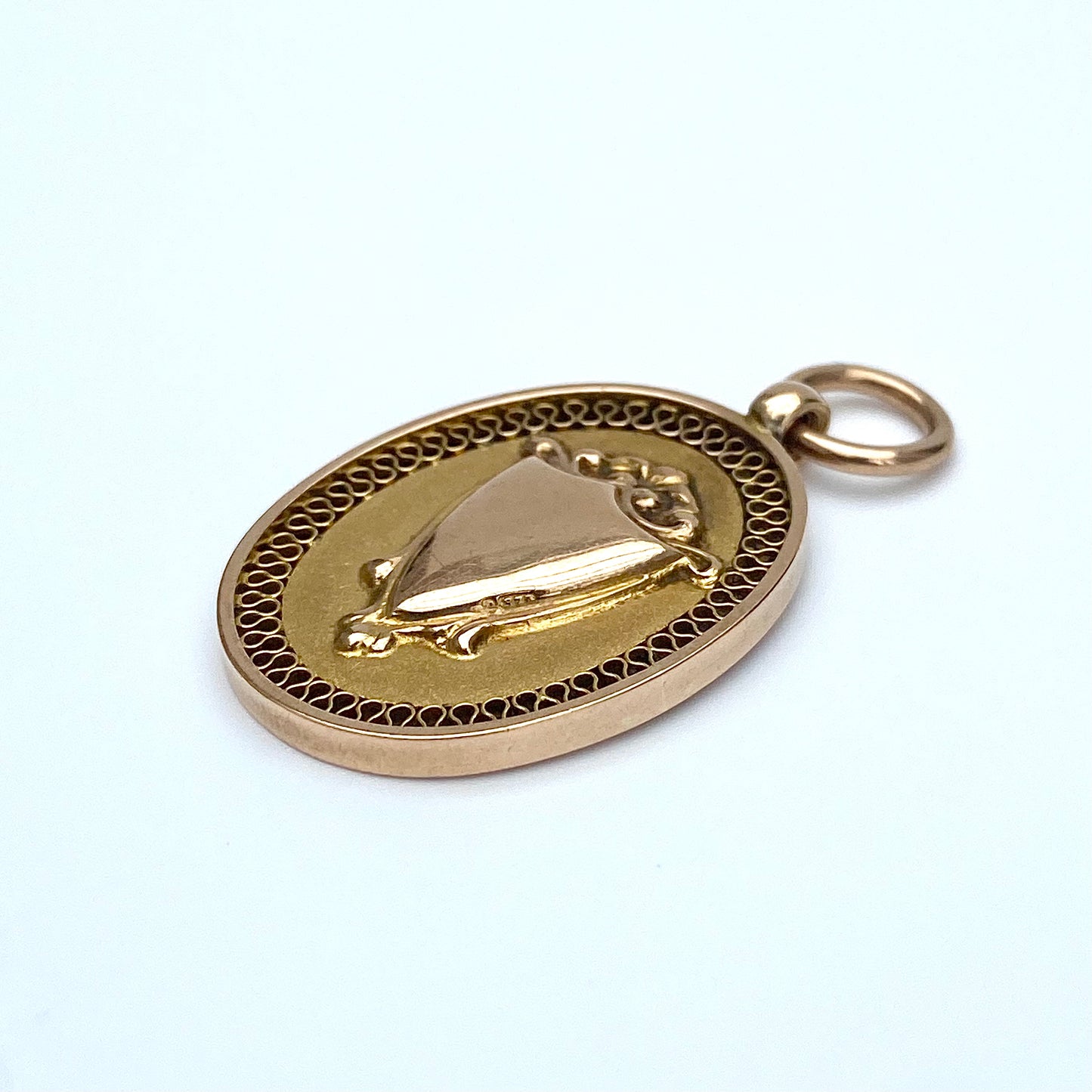 Stunning Antique 9ct Gold Fob Medallion  |  Chester 1924