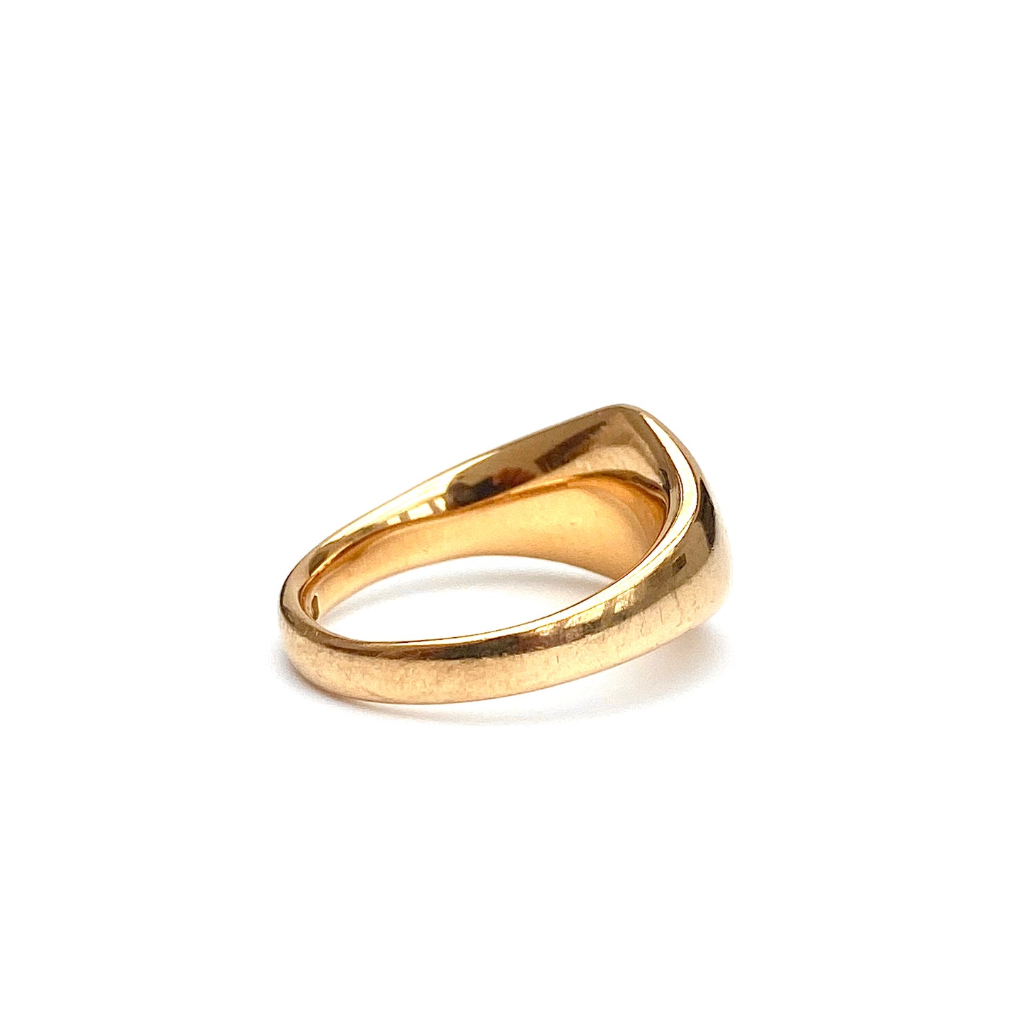 Heavy Vintage 18ct Gold Signet Ring  |  Size UK J.5