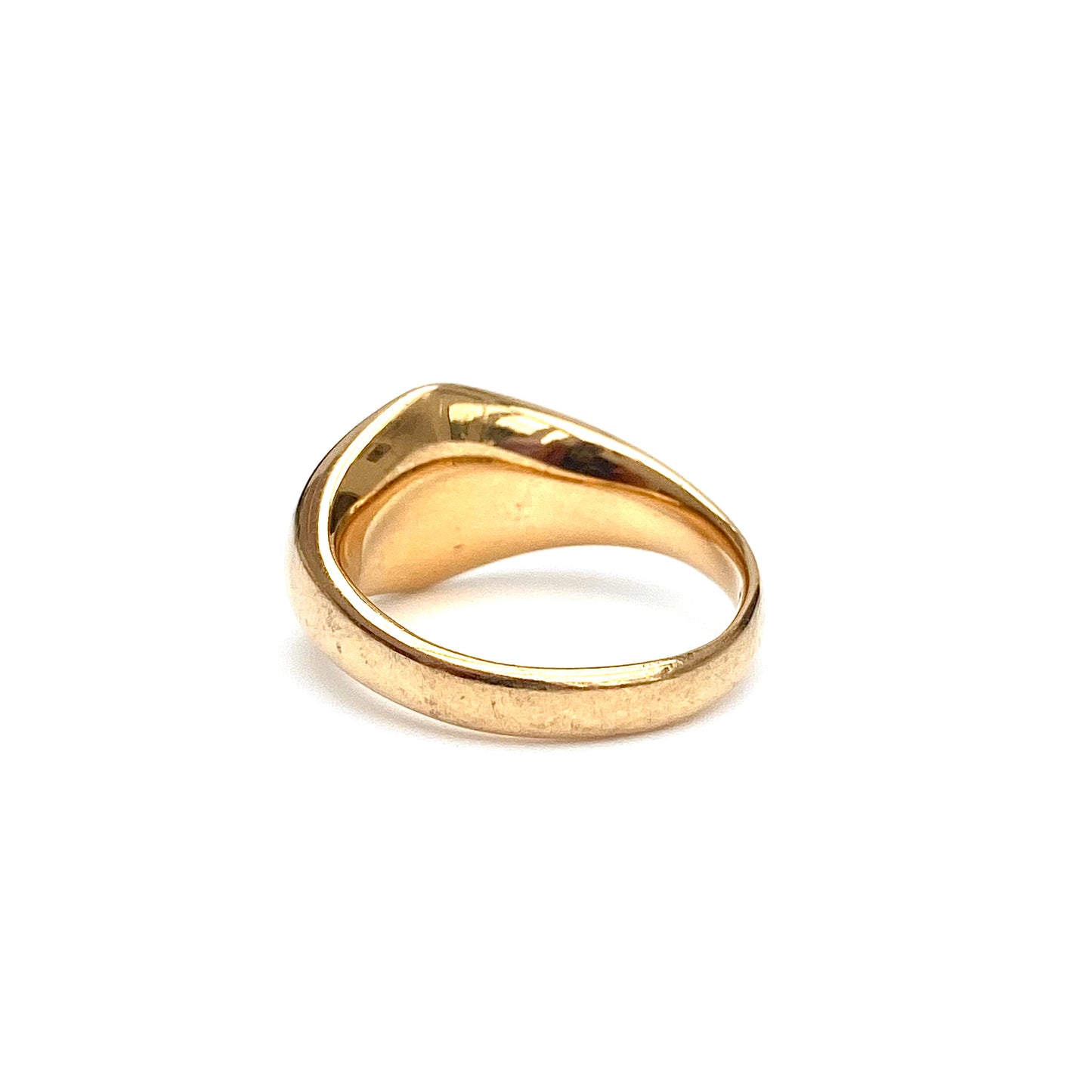 Heavy Vintage 18ct Gold Signet Ring  |  Size UK J.5