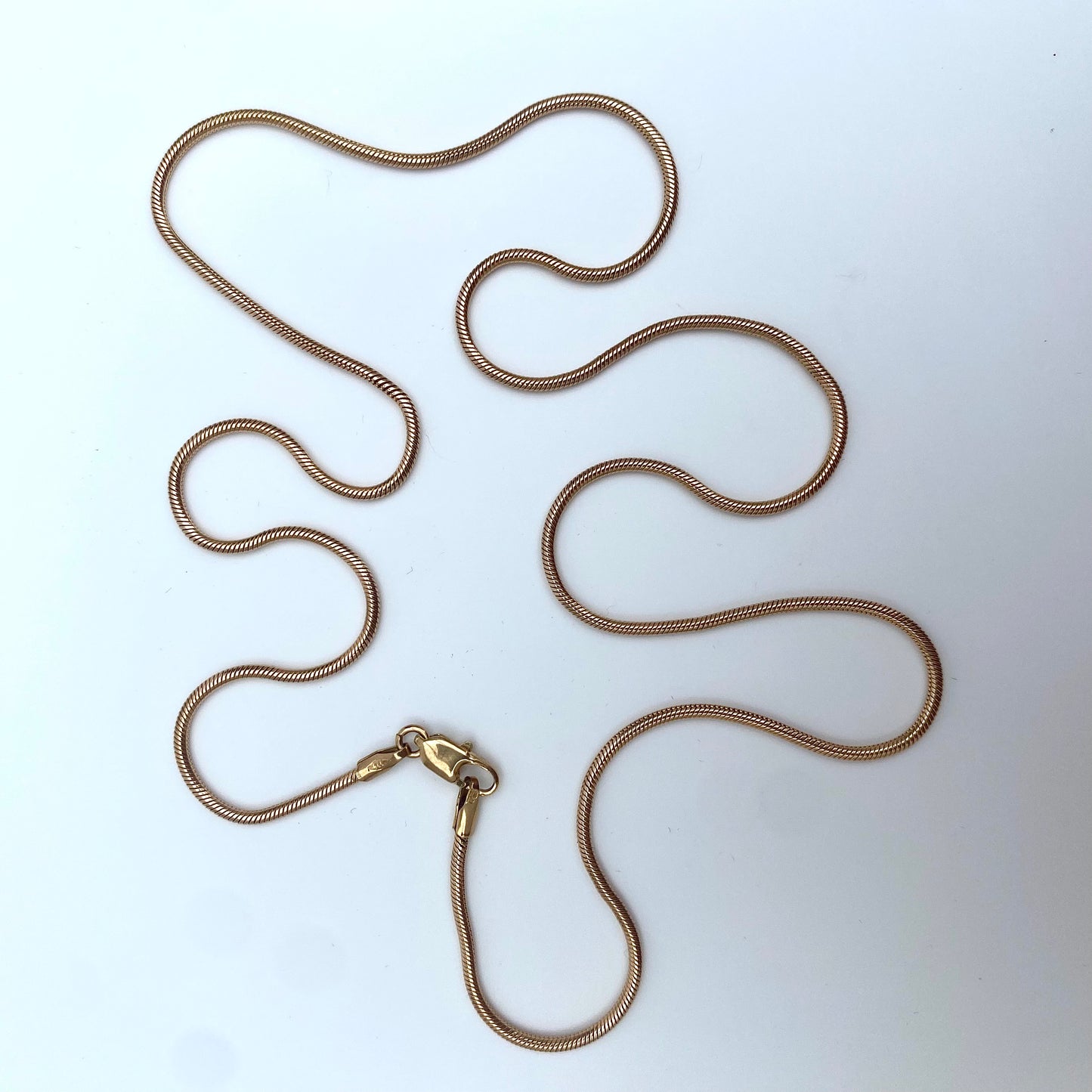 9ct Gold Snake Chain  |  18.5"  |  1mm