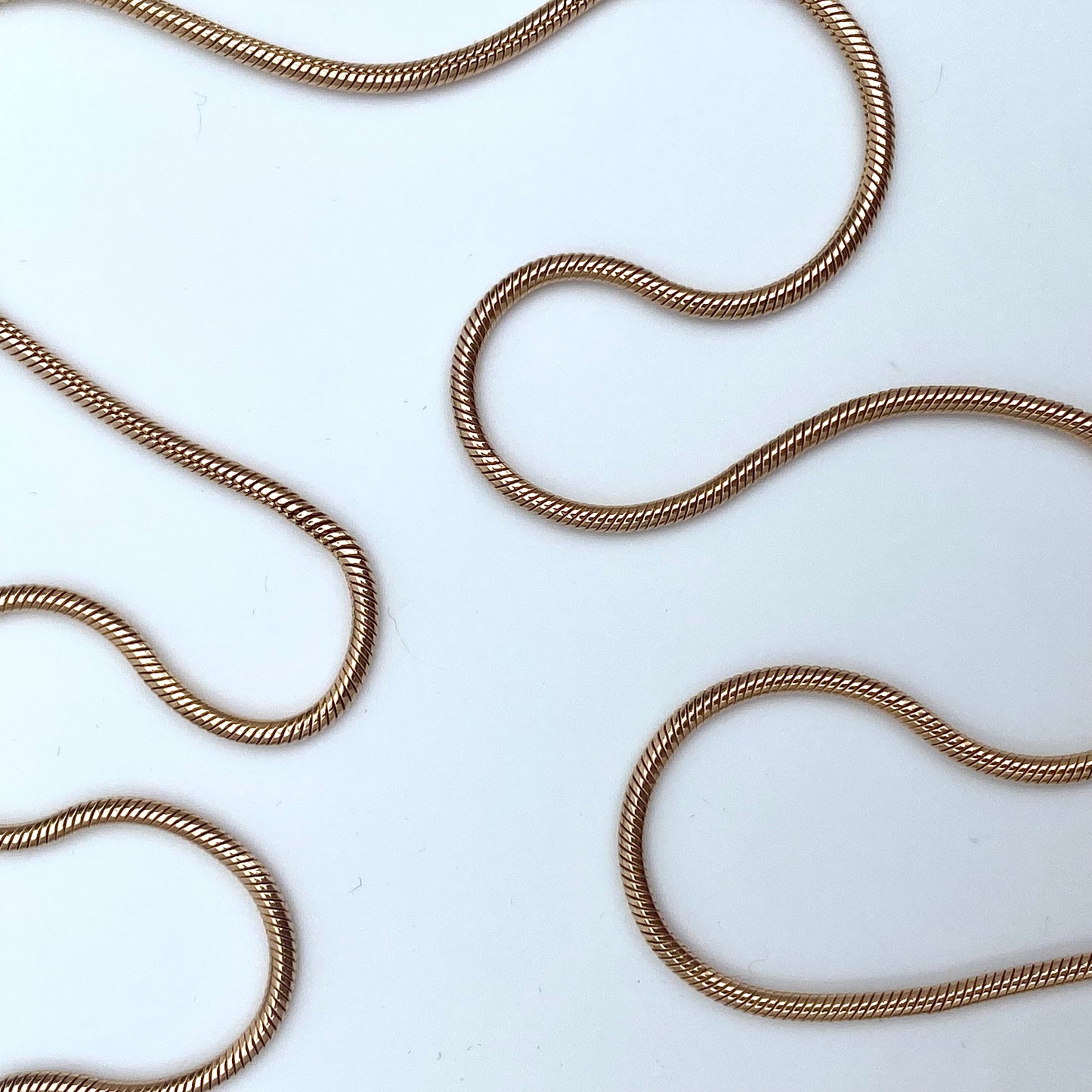 9ct Gold Snake Chain  |  18.5"  |  1mm