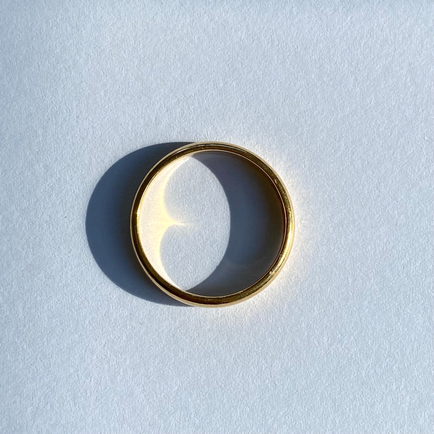 Antique 22ct Plain Band  |  Size UK O.5