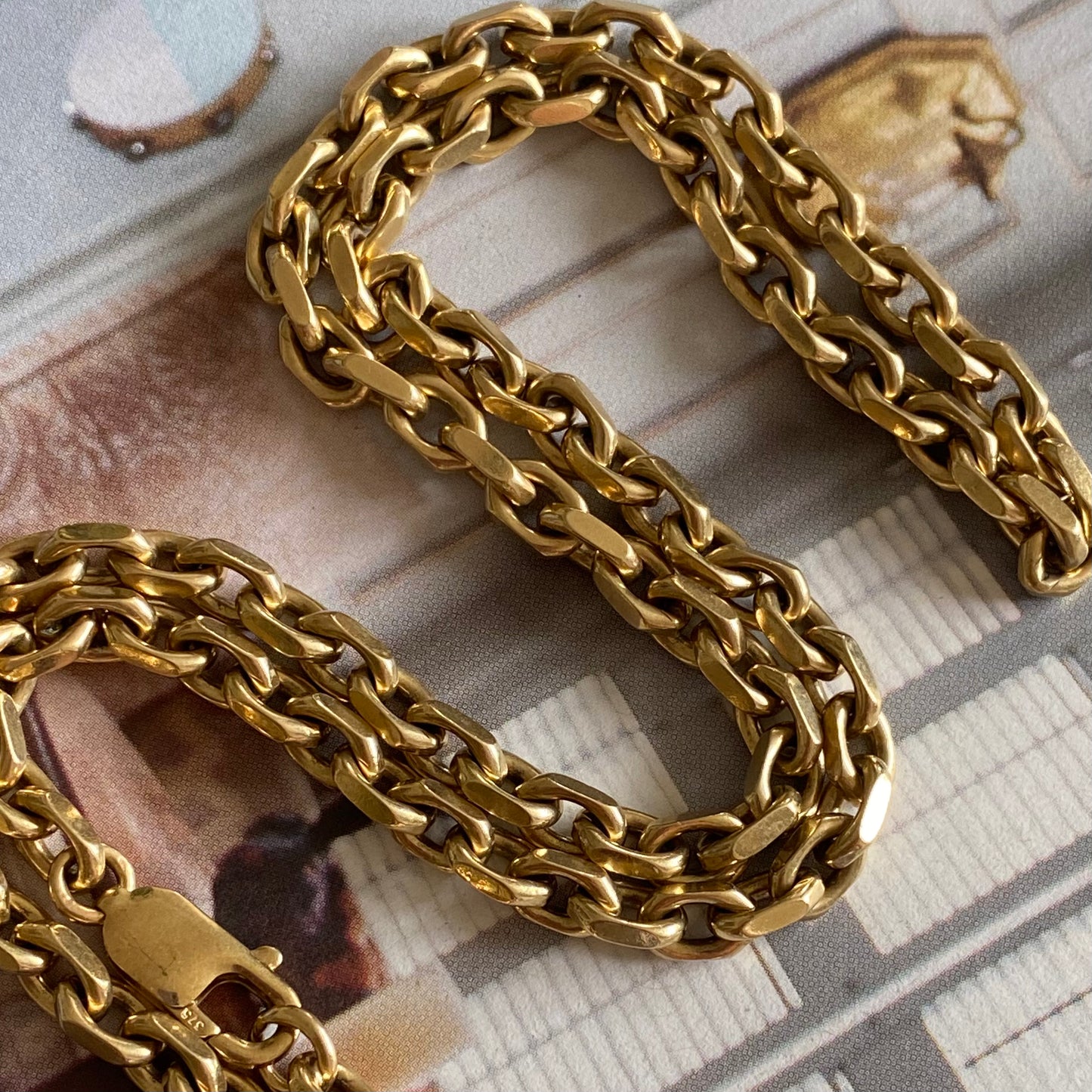 9ct Gold Heavy Chunky Biker Chain  |  21.5"  |  5mm