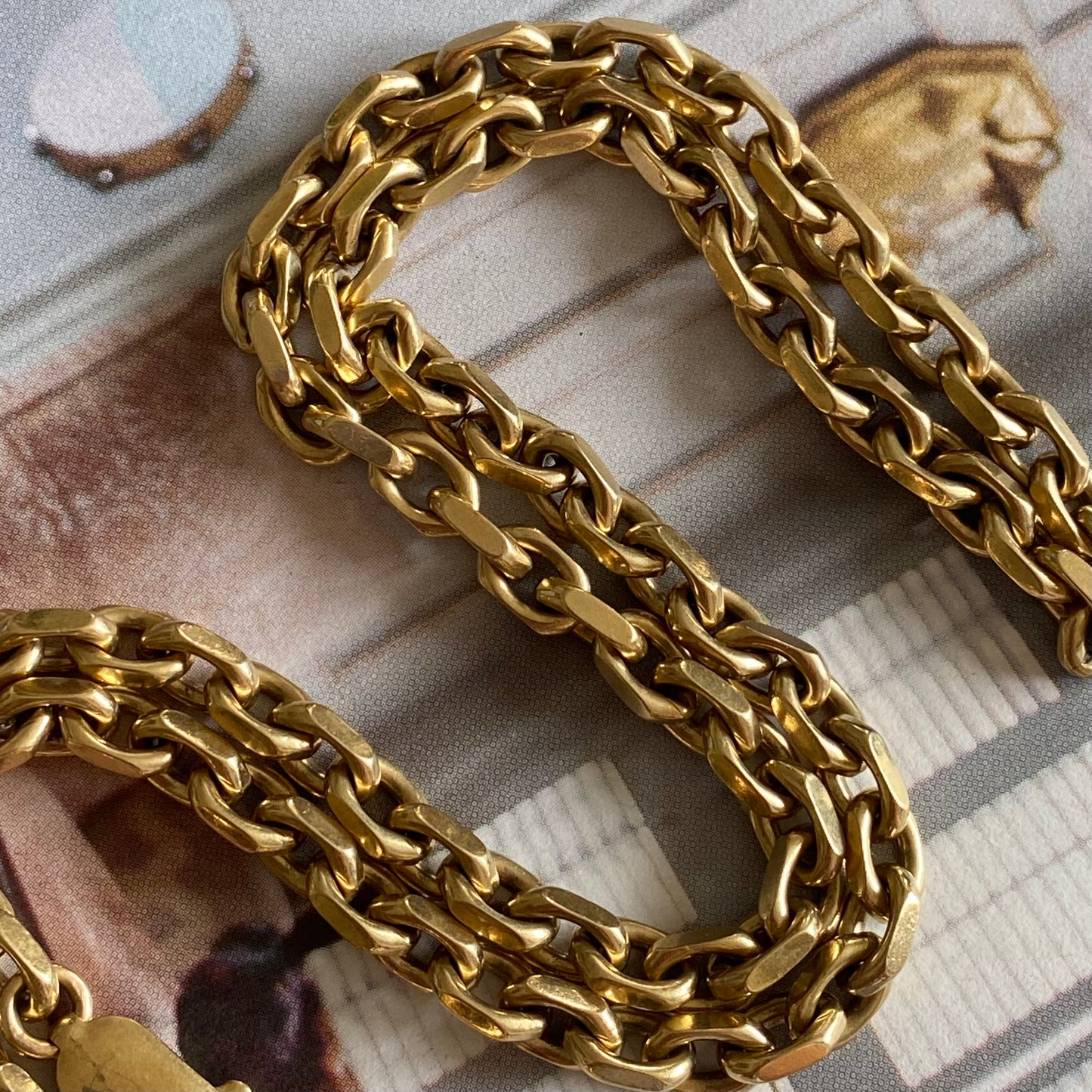 9ct Gold Heavy Chunky Biker Chain  |  21.5"  |  5mm