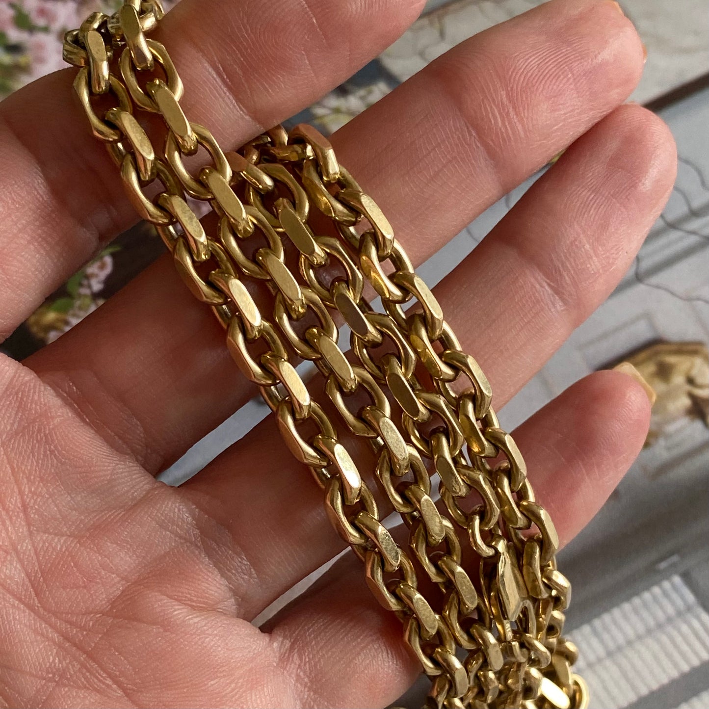 9ct Gold Heavy Chunky Biker Chain  |  21.5"  |  5mm