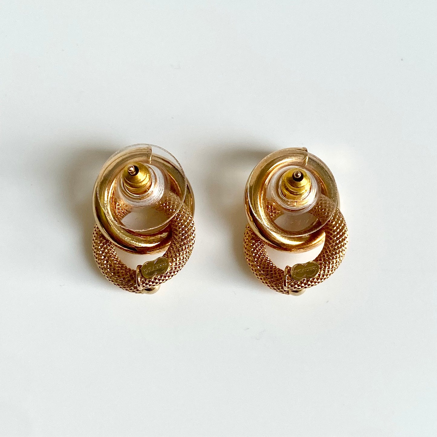 Fantastic Vintage 'UNOAERRE' 9ct Gold Statement Earrings