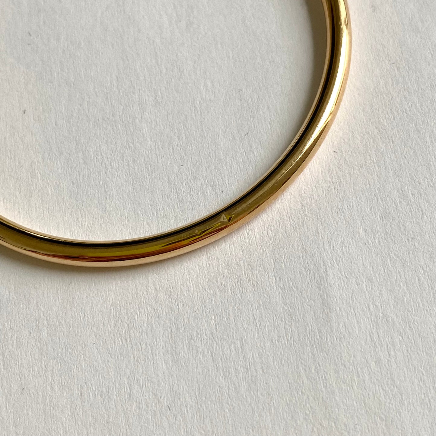 Vintage 9ct Gold Extra Large Plain Gold Hoops | 68mm