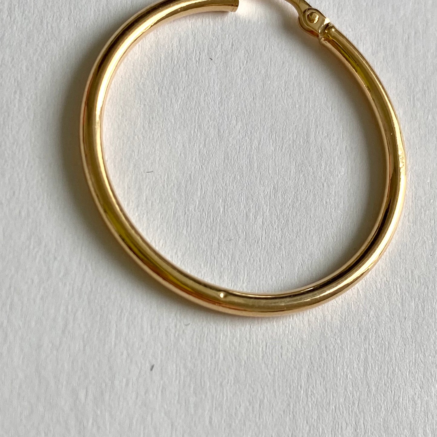 Vintage 9ct Gold Hoops |  31mm