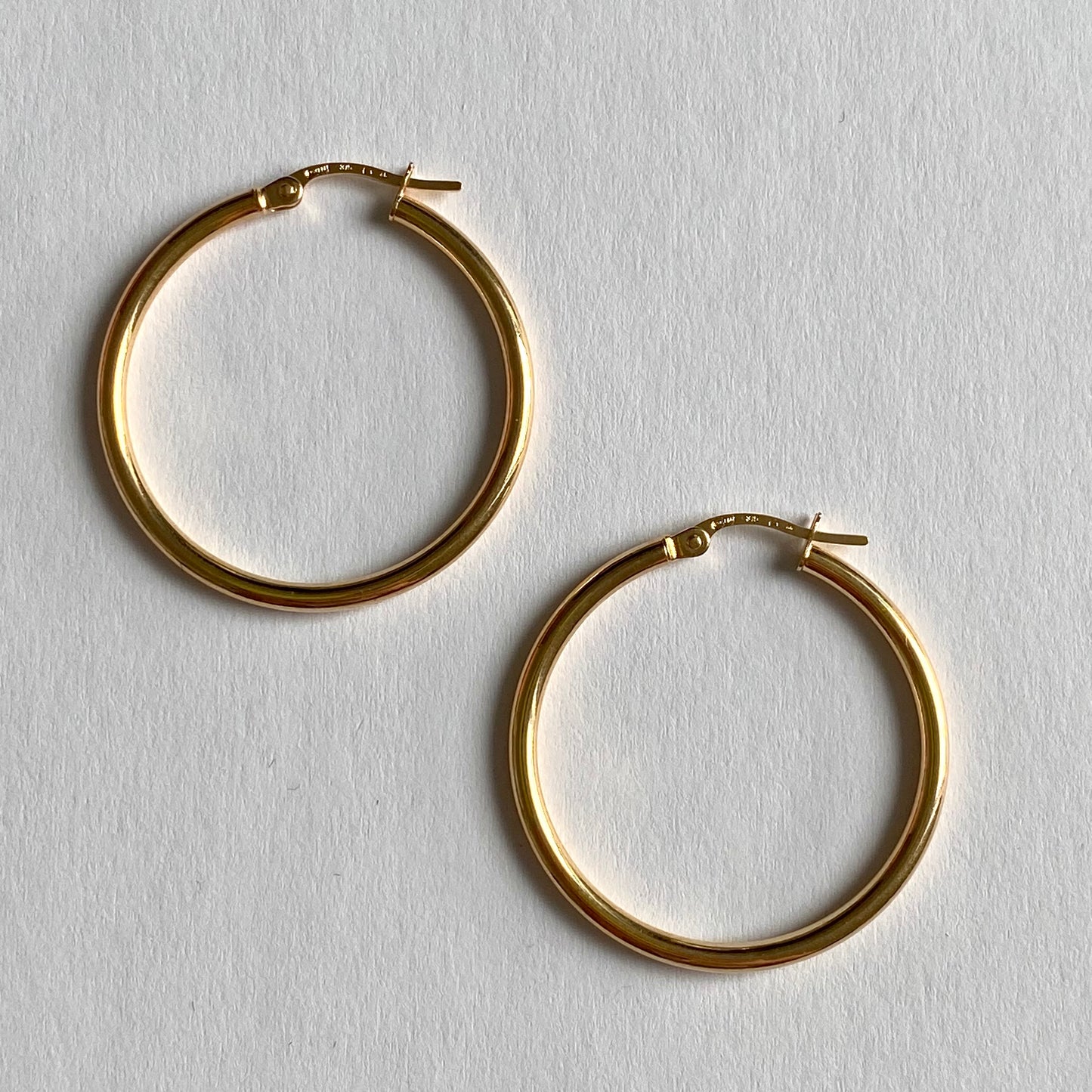 Vintage 9ct Gold Hoops | 31mm