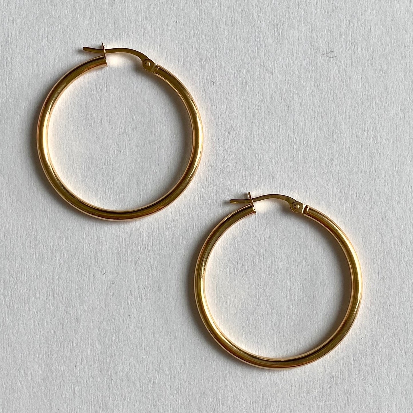 Vintage 9ct Gold Hoops | 31mm