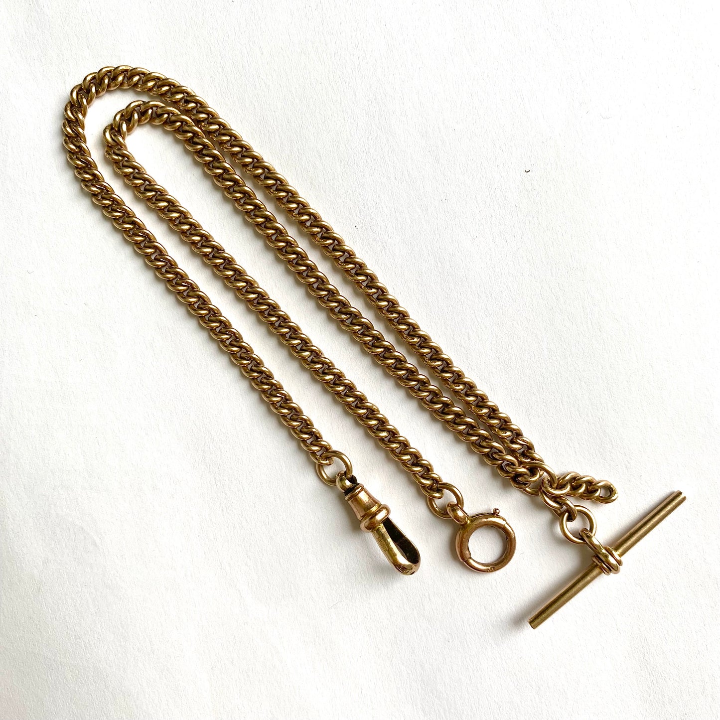 Antique 9ct Gold Albert Chain  |  14.5"  |  18.1g