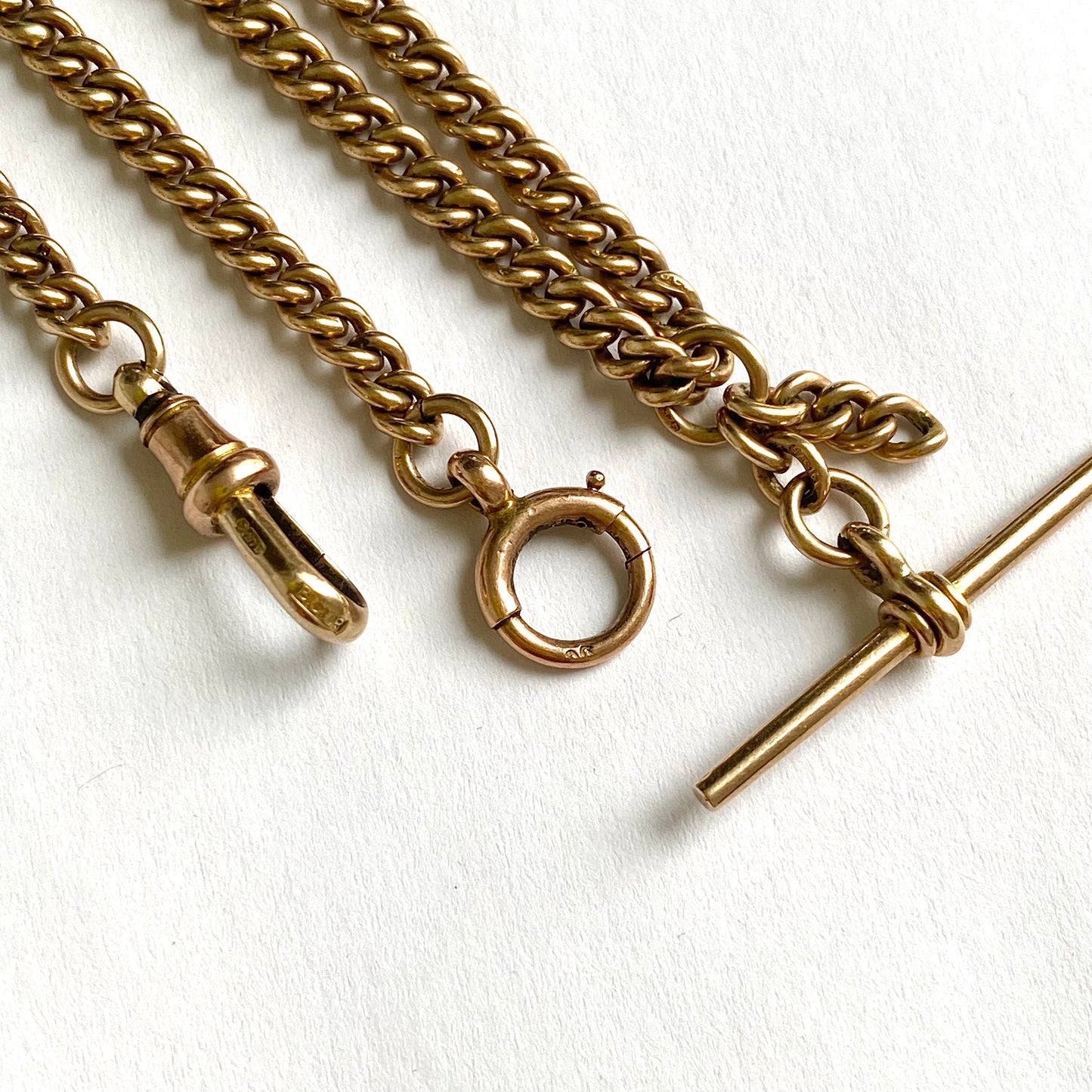 Antique 9ct Gold Albert Chain  |  14.5"  |  18.1g