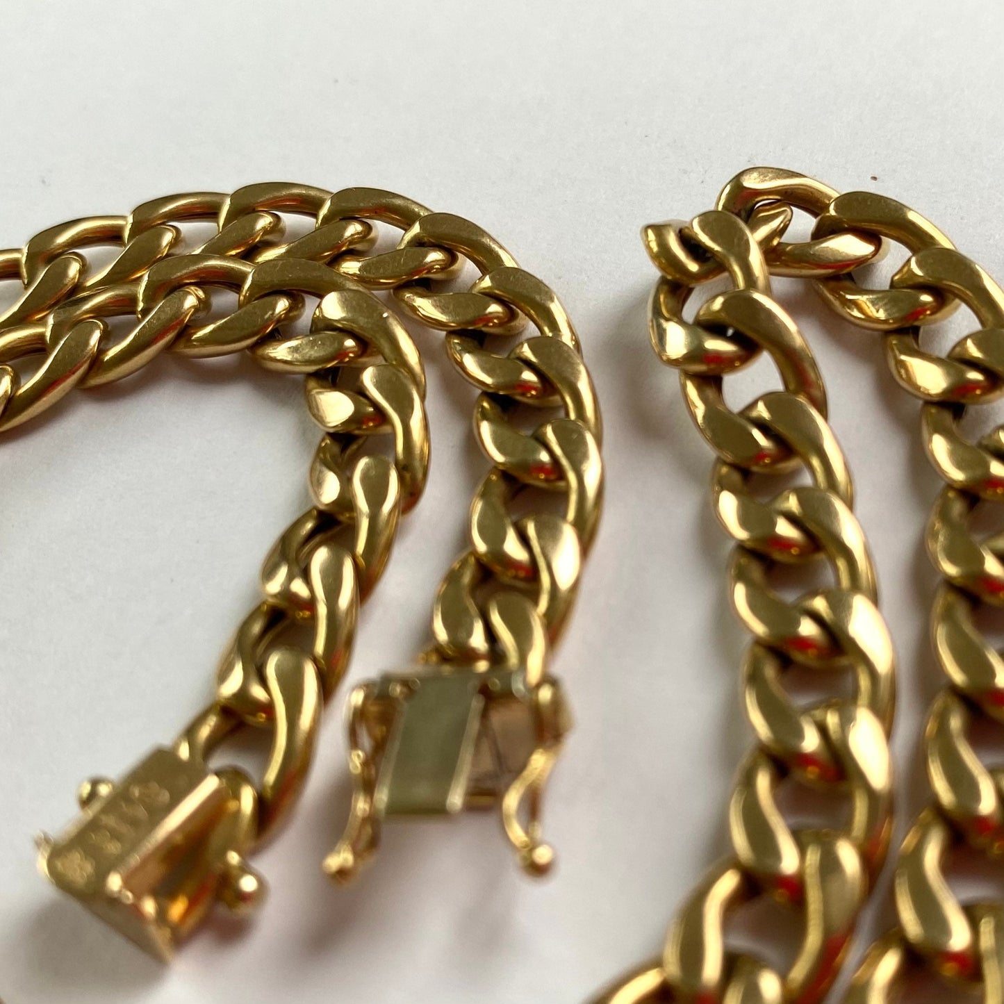 Fantastic Vintage 9ct Gold Curb Chain | 18" | 8mm