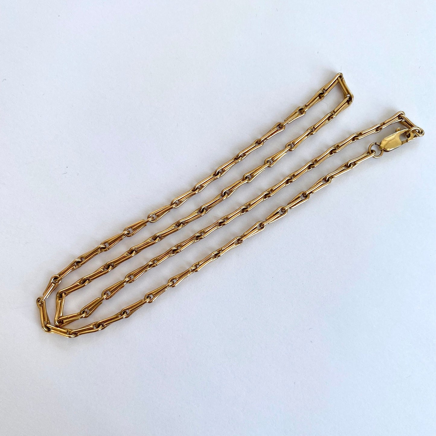 Beautiful Vintage 9ct Gold Hayseed Chain  |  20"  |  16.4g