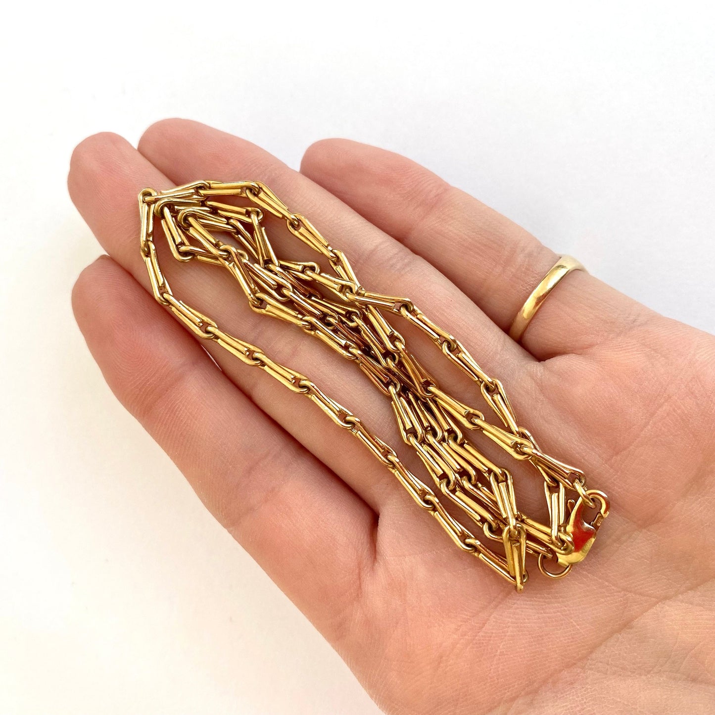 Beautiful Vintage 9ct Gold Hayseed Chain  |  20"  |  16.4g