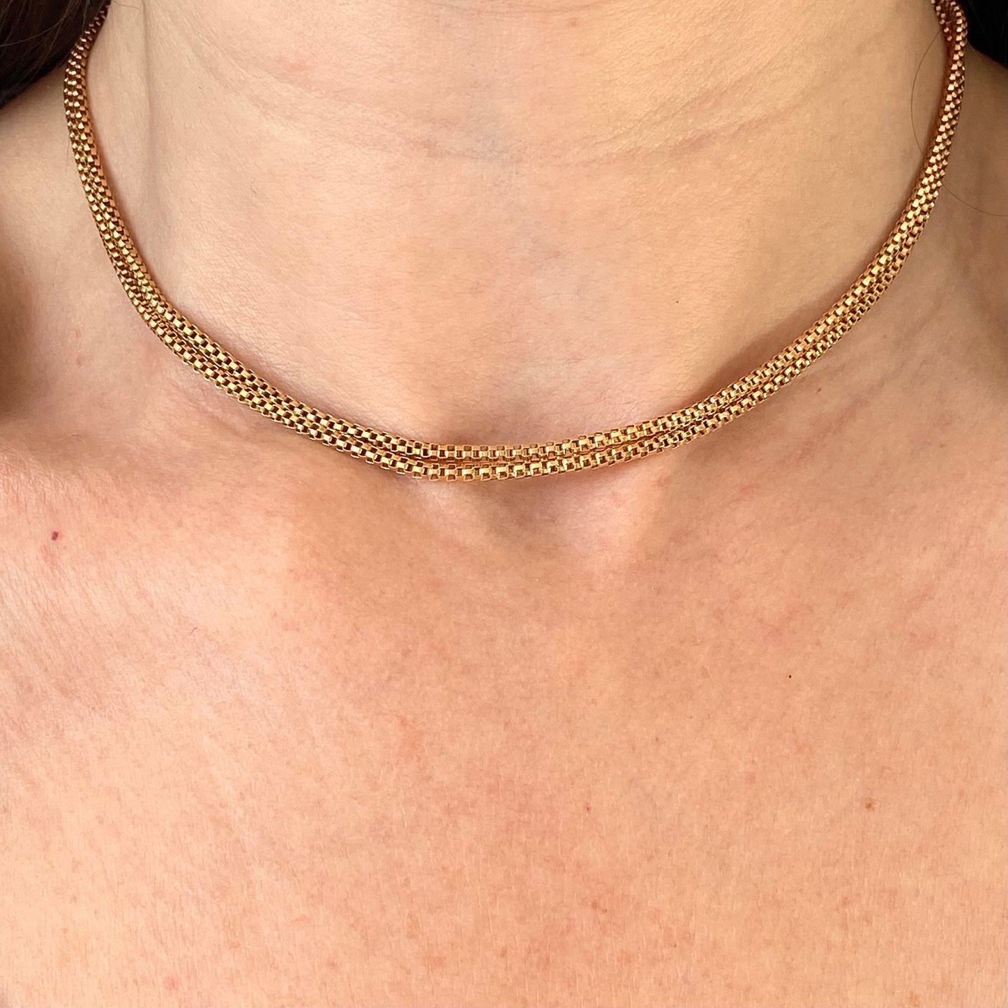 Fabulous Vintage 18ct Gold Long Mesh Chain | 29.5" | 2mm