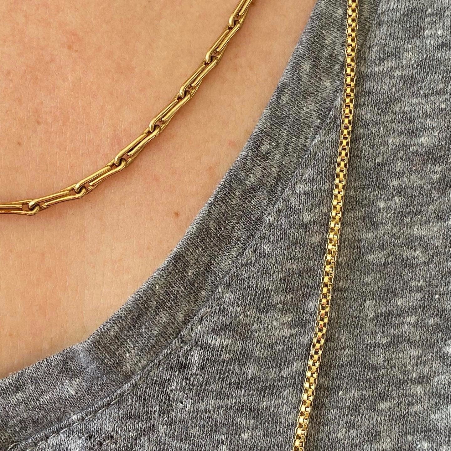 Fabulous Vintage 18ct Gold Long Mesh Chain | 29.5" | 2mm